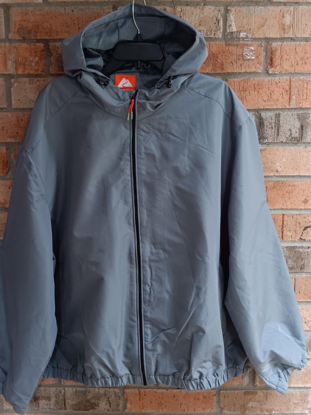 Ozark Trail Men's Vented Windbreaker Jacket Soothing Gray Size 3XL Outdoor
